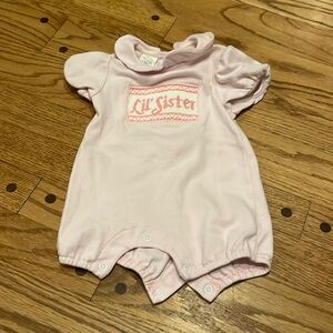 Lil Sister Pink Kids One Piece